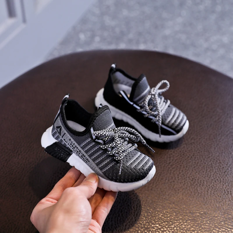 Spring/Autumn Children Shoes Unisex Toddler Girls Boys Sneakers Mesh Breathable Sport Shoes Fashion Kids Shoes EU 21-30