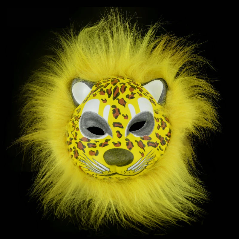 Вечерние леопардовые маски на Хэллоуин, плюшевые тигровые маски, Эва, Имитация животных, маски на Хэллоуин, косплей, вечерние принадлежности, персональный подарок