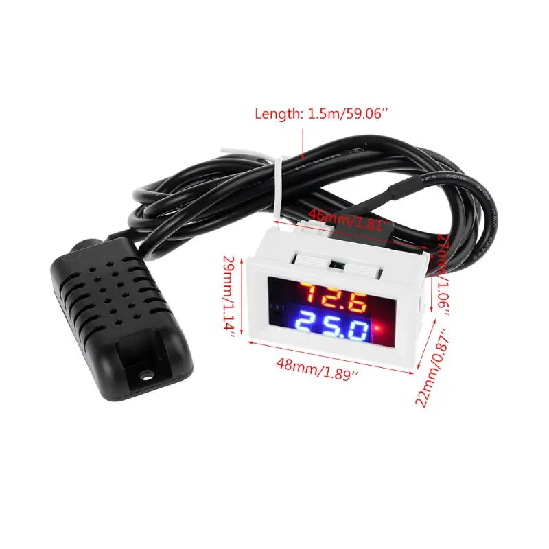 

DC 12V 10A Digital Humidity Controller Intelligent Hygrometer 1%-99%RH Switch Y98E