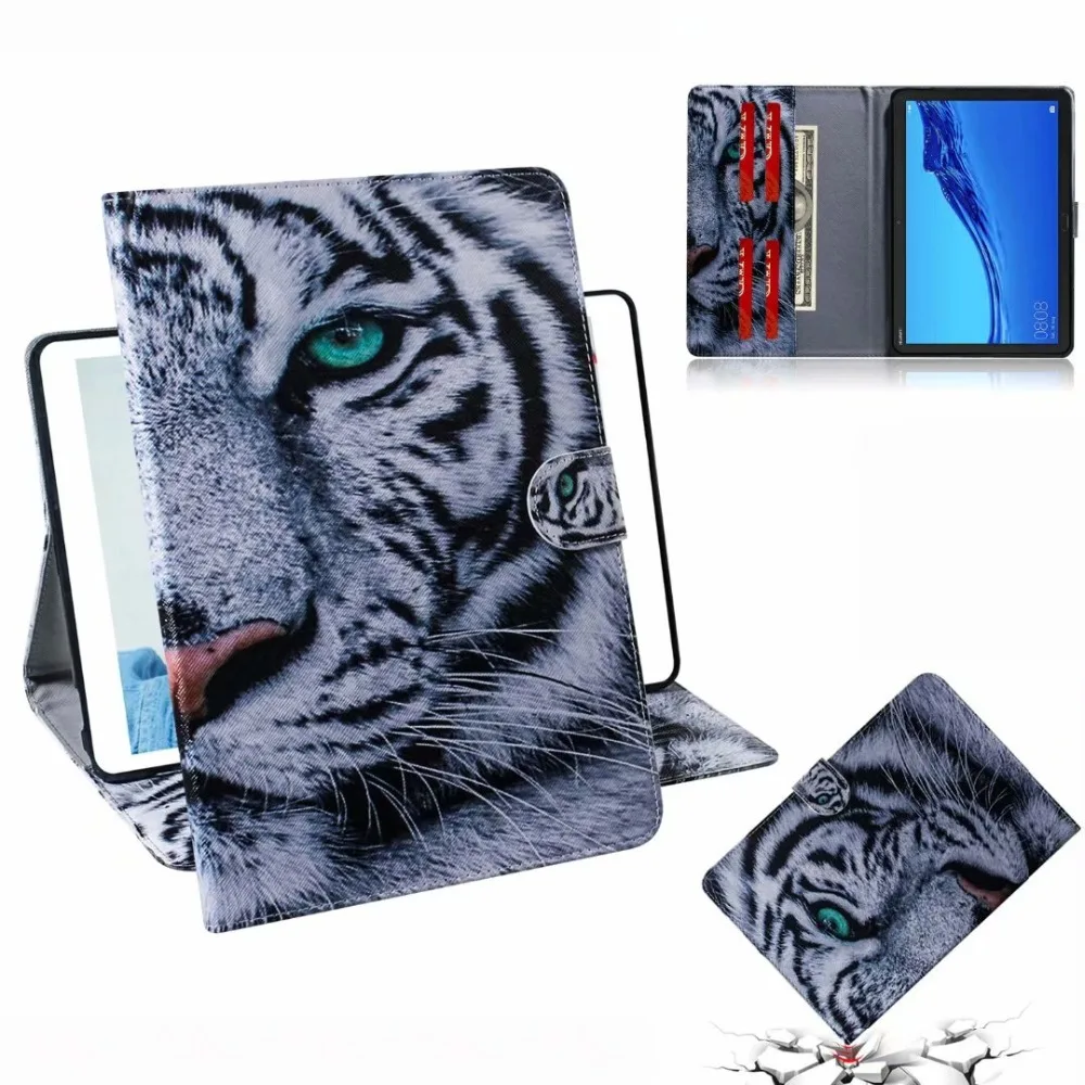 Модный Цветной кожаный чехол для планшета huawei MediaPad M5 Lite 10 BAH2-W19/L09/W09 10,1 дюймов, чехол с магнитной подставкой+ ручка