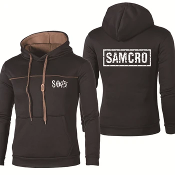 

New Spring Autumn Men's Hoodies SOA Anarchy Children's Fashion SAMCRO Printing Hoodies Casual Cotton Men's Pullovers