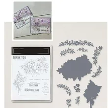 

Blessings Of Home Metal Cutting Dies And Clear Stamps Set For DIY Scrapbook Diary Decoration Embossing Template Card 2021 New