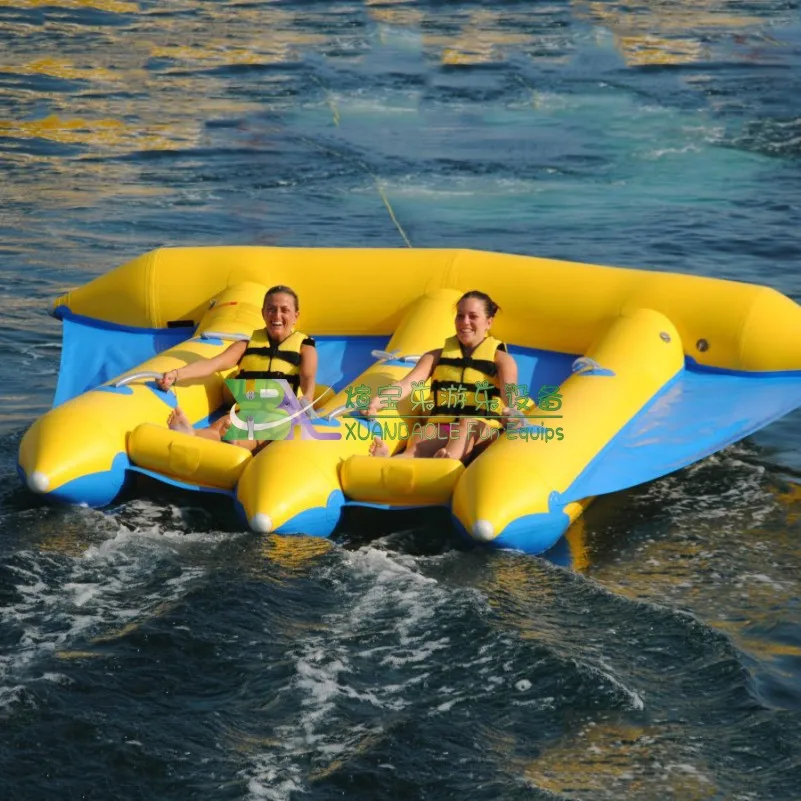 Cool Inflatable Flying Fish Towable Tube For Water Sport Pool Rafts