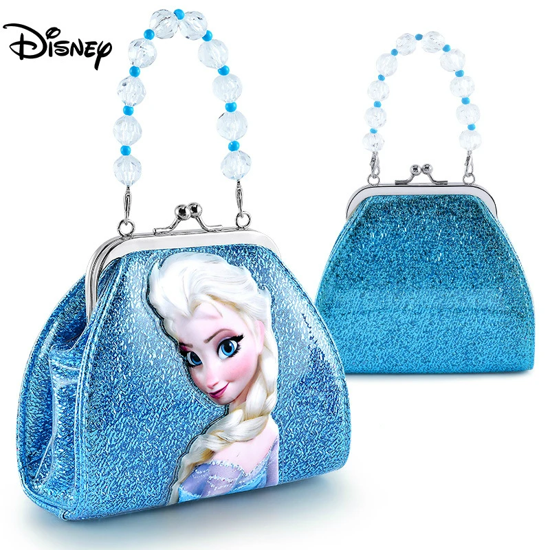 

Disney Frozen 2 Purse Handbag Princess Anna Elsa Bag for Girls Portable Cosmetic Multi-purpose Storage Coin Golden Bags
