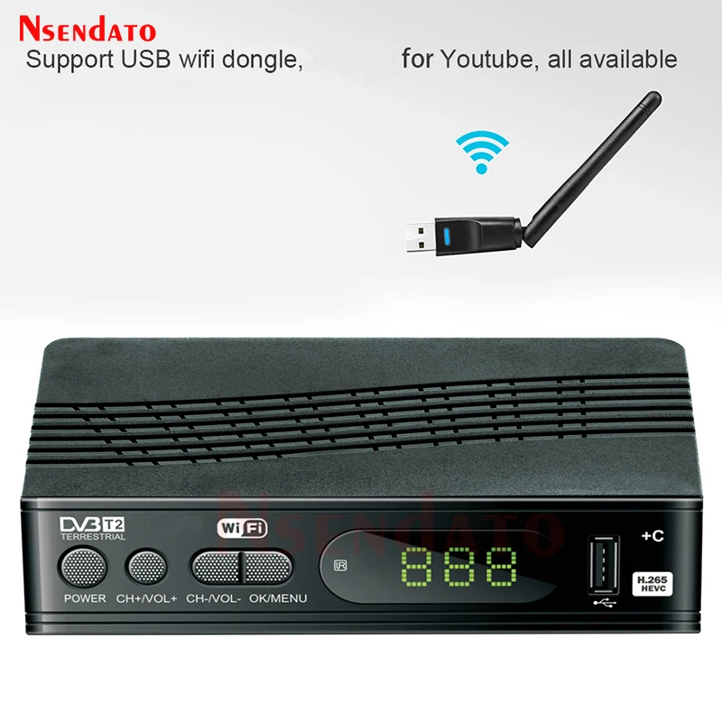 Ǯ HD 1080P HEVC 265   ڴ DVB T2 T C TV Ʃ, H.265 TV ű DVBT2  TV ڽ,  ű 