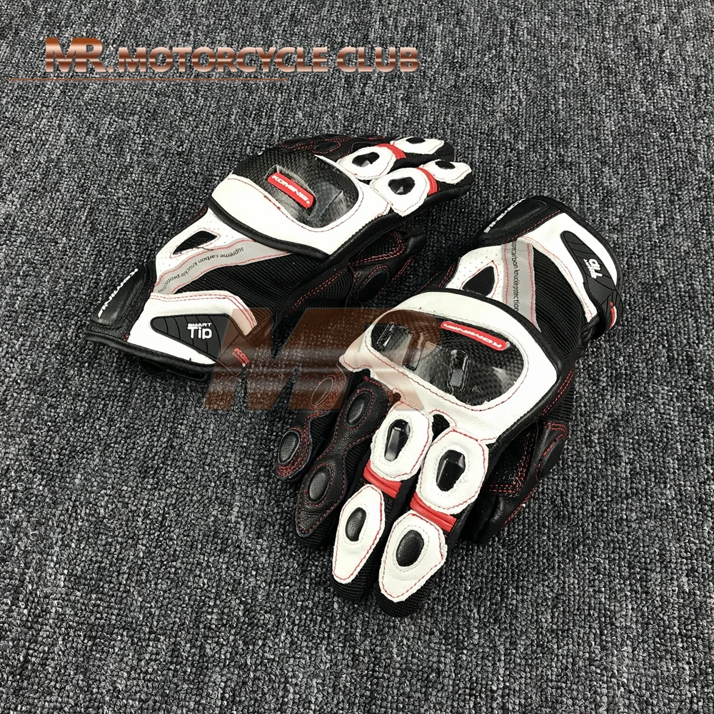 Guantes de moto de fibra de carbono GK-160 para monstar contra Lucha Libre Guantes de caballero