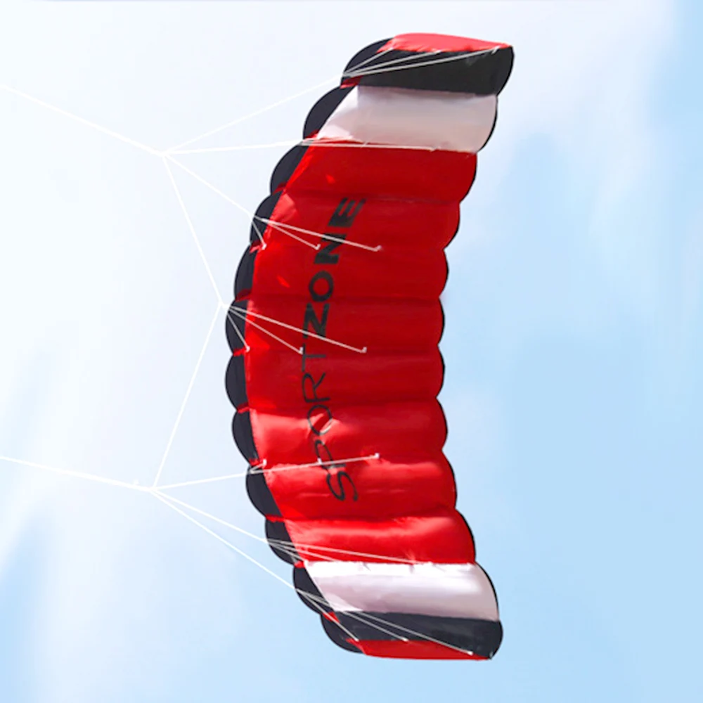 

Dual Line Parachute Stunt Kite with Flying Tools Parafoil Kite Outdoor Beach Fun Sports Flying Kite Kids Adults Beach Sports