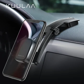 

KUULAA Magnetic Car Phone Holder for iPhone Xiaomi redmi Foldable Mount Mobile Phone Holder for Dashboard Paste Car Holder Stand