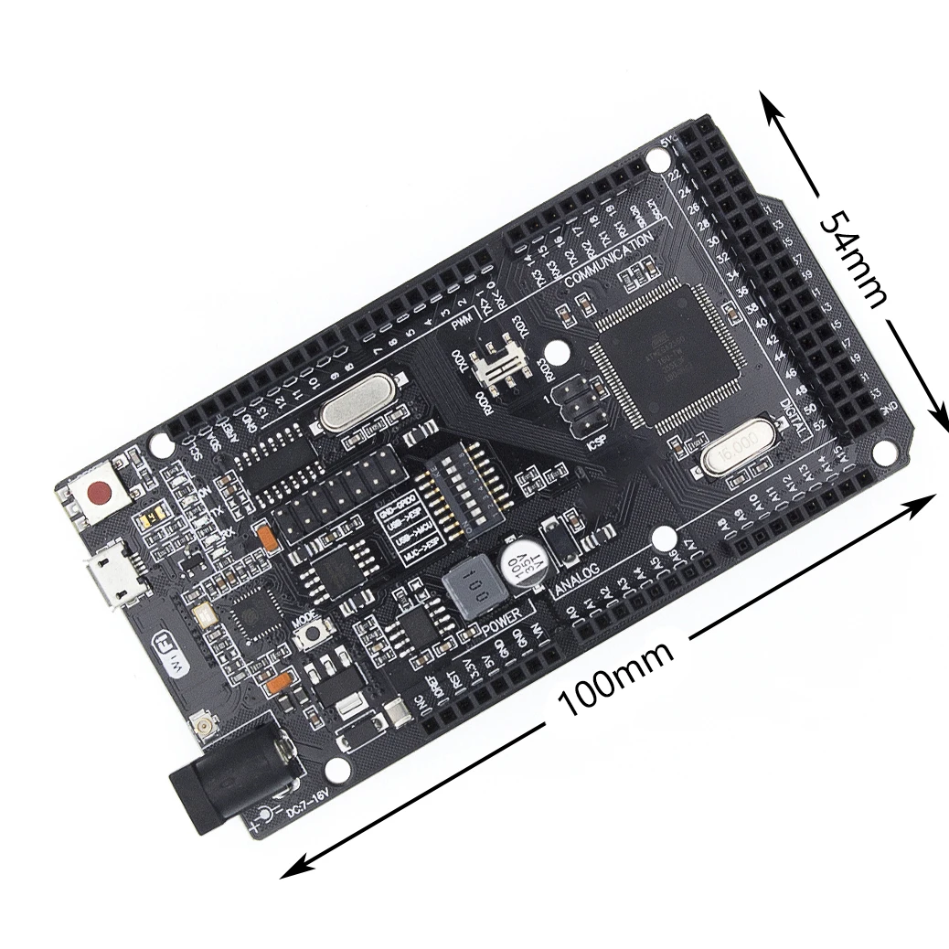10 шт./лот WeMos Mega + WiFi R3 ATmega2560 ESP8266 (32 Мб памяти) USB TTL CH340G. Совместимость NodeMCU