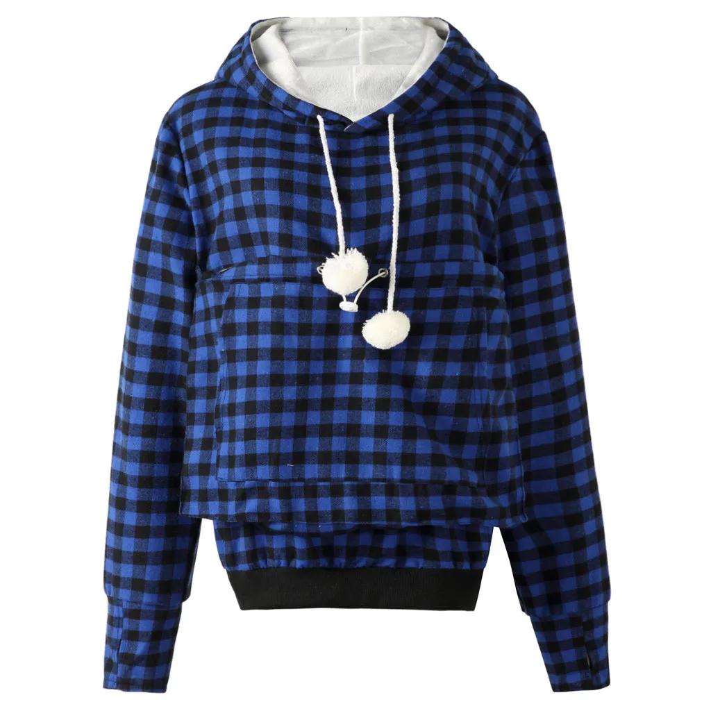 Women Hoodies And Sweatshirts Women Autumn 2019 Plaid Hooded Long Sleeve Hoodie Streetwear Harajuku Hoodie Woman Clothes