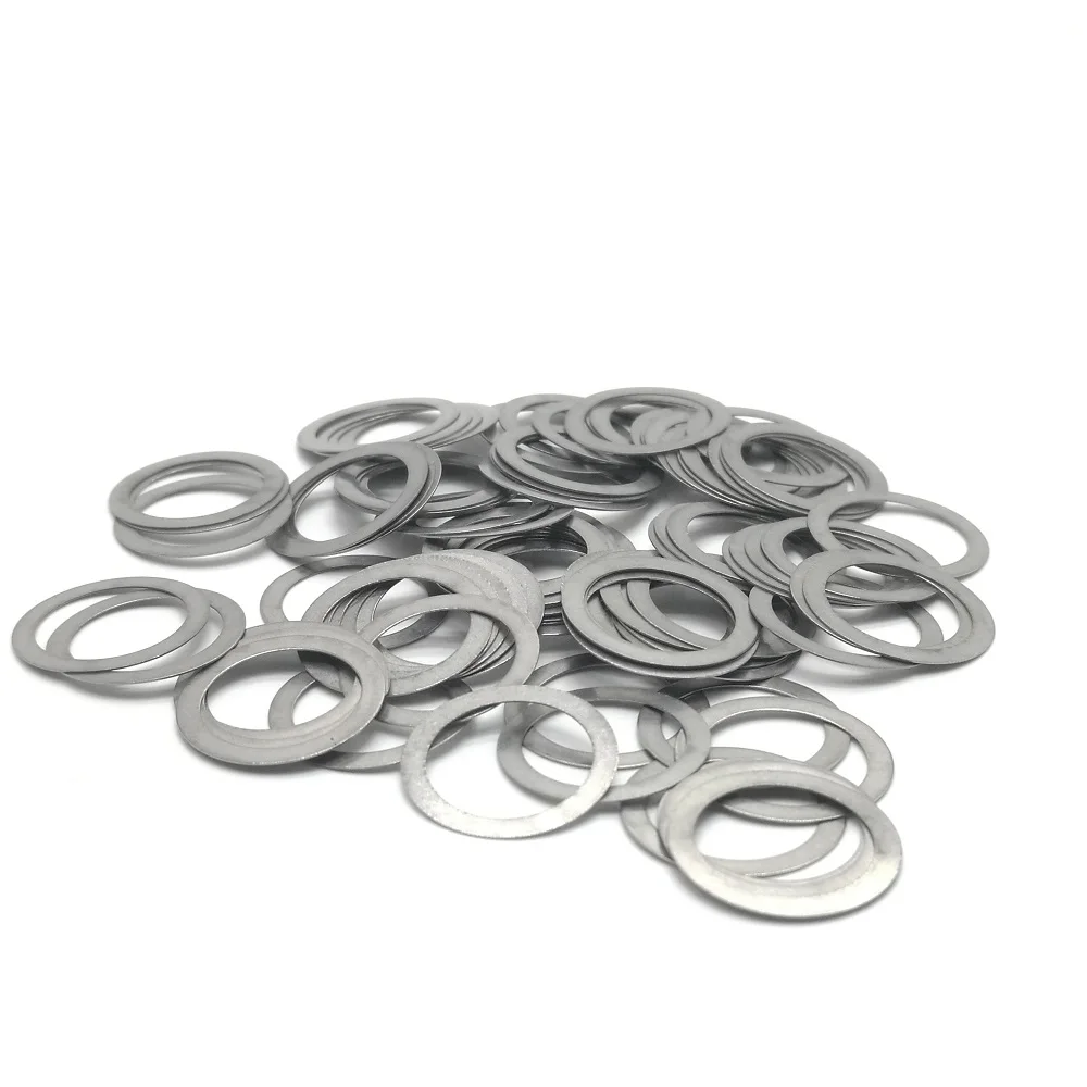 

100pcs Stainless steel Flat Washer Ultrathin gasket Ultra-thin shim M6 M7 M8 Thickness 0.1 0.2 0.3 0.5 1