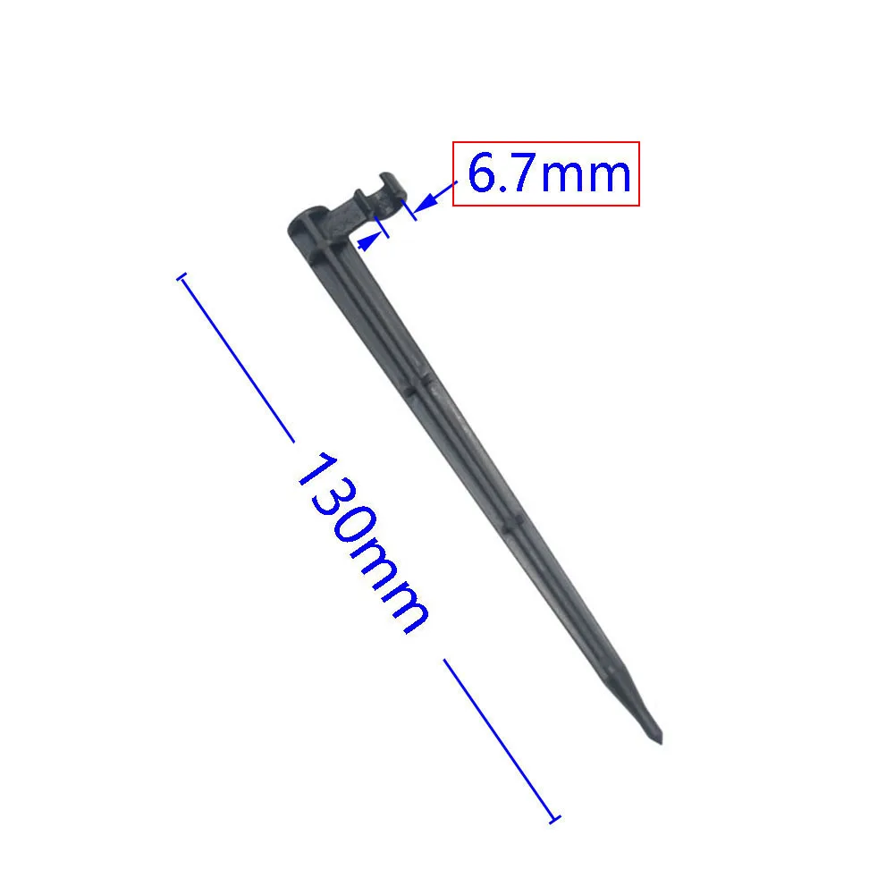 Garden Hose Holder 4/7 3/5 Bracket 1/8 1/4 Inch Drip Irrigation Hose "C" Shape Fixed Stems Water Pipe Adapter 20 Pcs 2