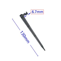 Garden Hose Holder 4/7 3/5 Bracket 1/8 1/4 Inch Drip Irrigation Hose "C" Shape Fixed Stems Water Pipe Adapter 20 Pcs 2