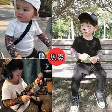 Детский охлаждающий рукав наружный нарукавник с татуировкой мужские и женские детские москитные рукава летние татуировки татуированные руки