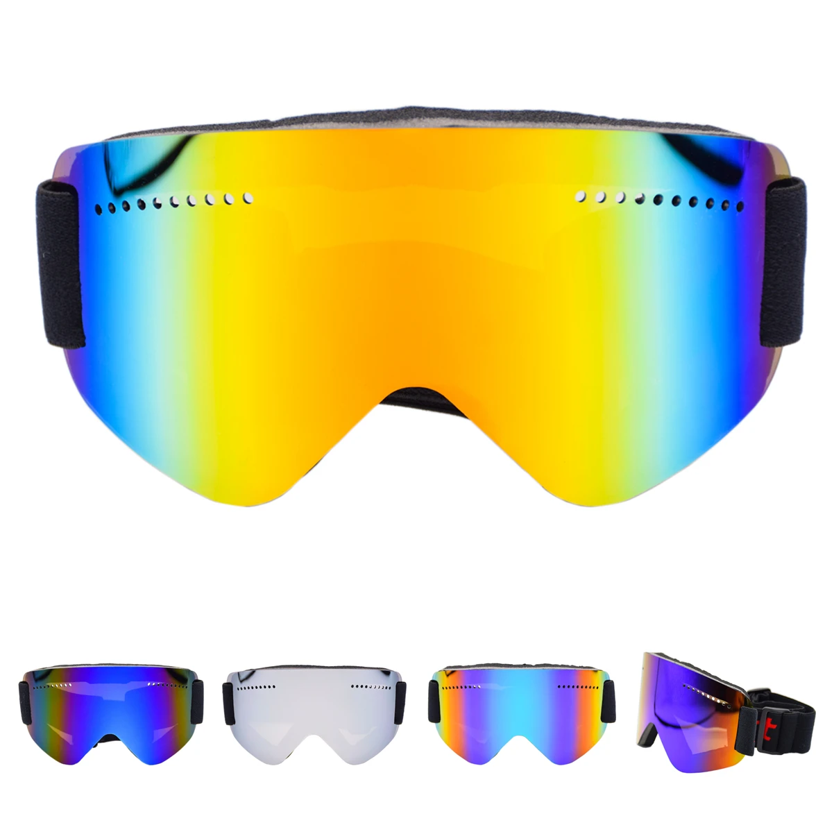 Унисекс лыжные очки спортивная Лыжная маска для мужчин и женщин сноуборд очки для катания на лыжах UV400 Защита Анти-туман снежные лыжные очки