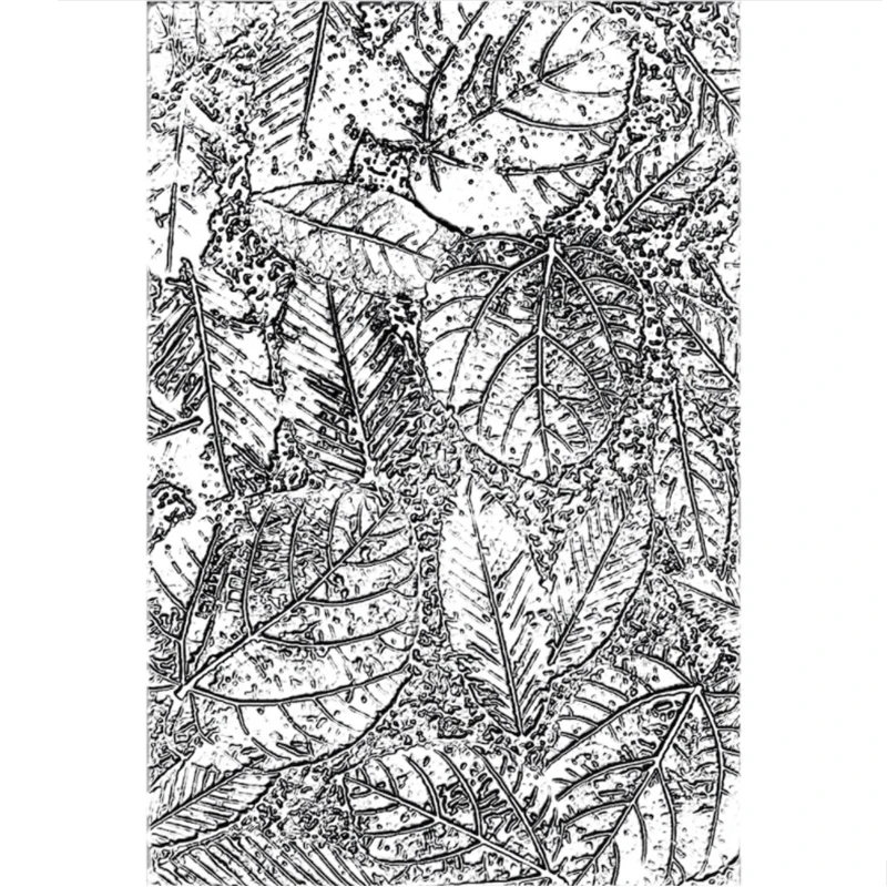 2021 New 3D Embossed Folder For DIY Making Leaves Textures Background Greeting Card Scrapbooking No Stamp and Metal Cutting Dies | Дом и сад