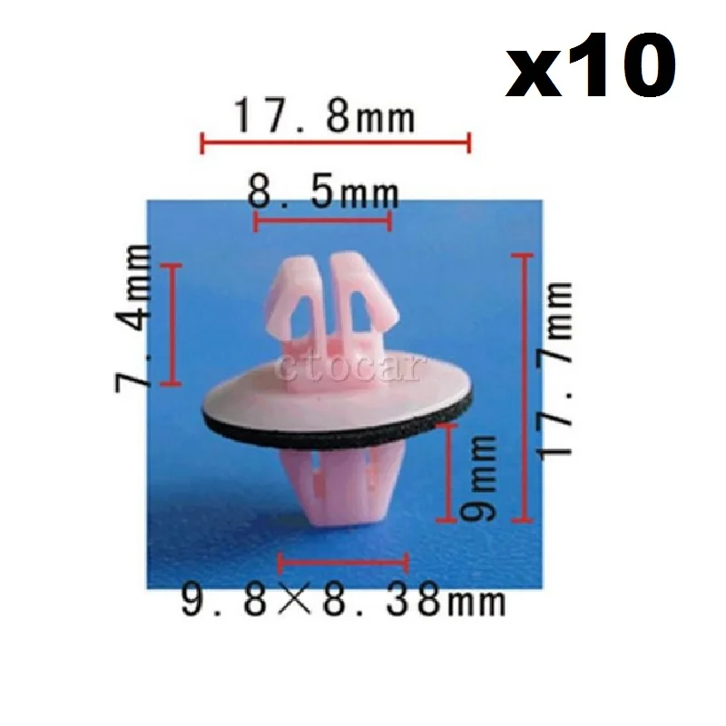 

10pcs Nylon Fits for Lexus Moulding Clip Rivet Retainer Fastener 75395-33030