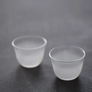 

LUWU glass teacup glass kung fu cup drinkware 50ml