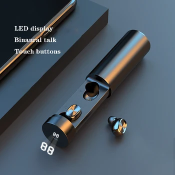 

Bluetooth 5.0 Earphones TWS HIFI Mini In-ear Sports Running Headset Charging Box Wireless headset With Microphone HD Call