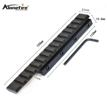 Alonefire D2006-B Пикатинни адаптер 11 до 21 мм удлинить рельс база ласточкин хвост ткач страйкбол винтовка стрельба оружейный лазерный прицел Прицелы