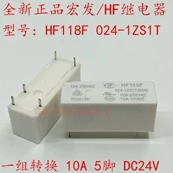 Реле 20 шт./лот HF118F 024-1ZS1 JQX-118F HF118F-024-1ZS1 HF118F0241ZS1 0241ZS1 24VDC DC24V 24V DIP5 | Обустройство дома