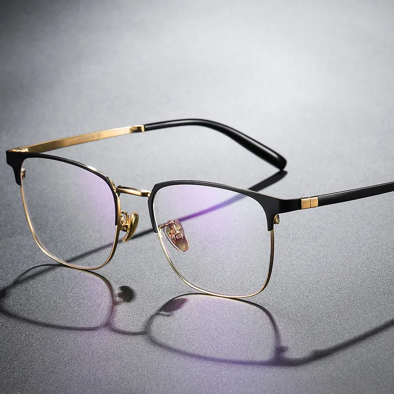 

New Arrival Titanium Frame Glasses Men Business Style Full Rim Eye Glasses Shortsighted Spectacles Optical Eyewear