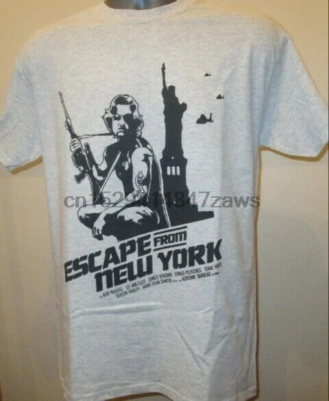 Escape From New York T Shirt 80s Film Kurt Russell Snake Plissken The Thing V081 T Shirts Aliexpress