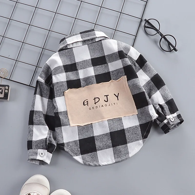 shirt Одежда для детей; Одежда для маленьких мальчиков; сезон осень-зима; рубашка в полоску; джинсовые штаны; комплект одежды для детей; комплект одежды для мальчиков - Цвет: shirt