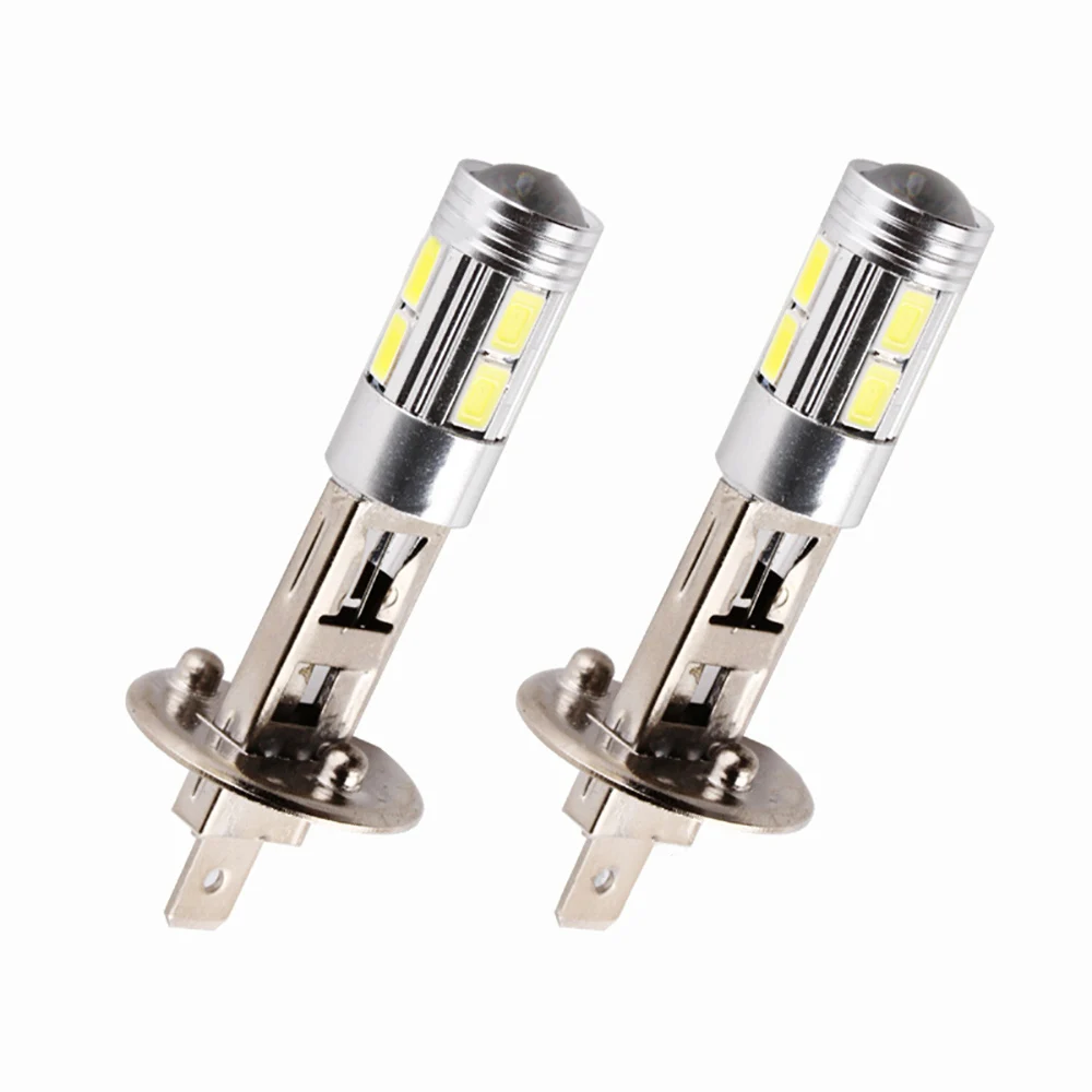 H3 H1 светодиодный лампы Супер яркий 30 4014SMD Противотуманные фары автомобиля 12V 6000K