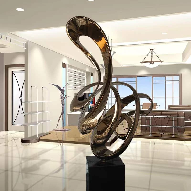 Avenida Proceso Sueño Escultura empresa personalizada Hotel hogar Acero inoxidable adornos  esculpidos estilo europeo galvanoplastia abstracta|Estatuas y esculturas| -  AliExpress