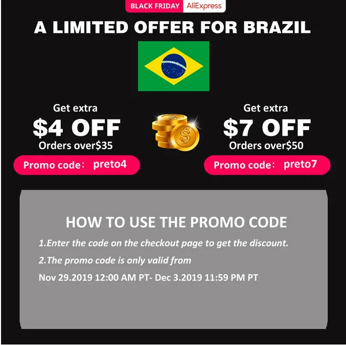 Черная пятница$10 со скидкой$15 с промо-кодом Aliexress! Большая акция для всех пользователей! Nov29-Dec3 PT, не размещайте заказ по этой ссылке