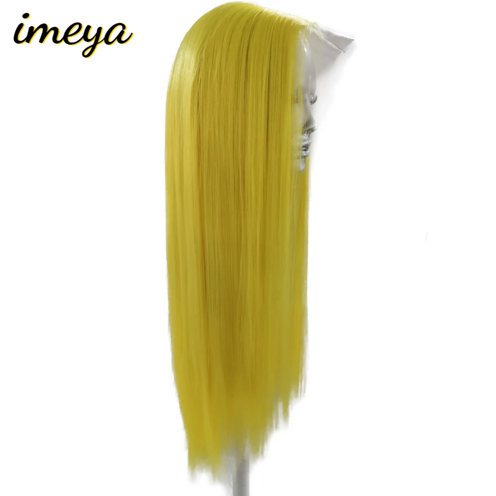 FANXITON 13x6 длинные шелковистые прямые волосы парик на кружеве Блестящий термостойкий синтетический парик на кружеве для черных женщин