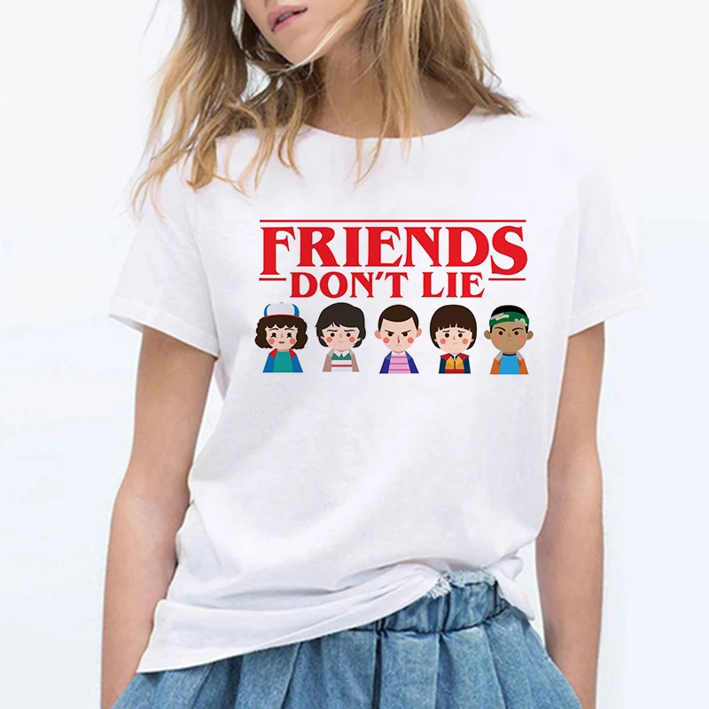 Странные вещи, 3 футболки, женская новая футболка, Eleven gothic, женская одежда, хип-хоп, femme, уличная, мультяшная, забавная, kawaii - Цвет: 3028