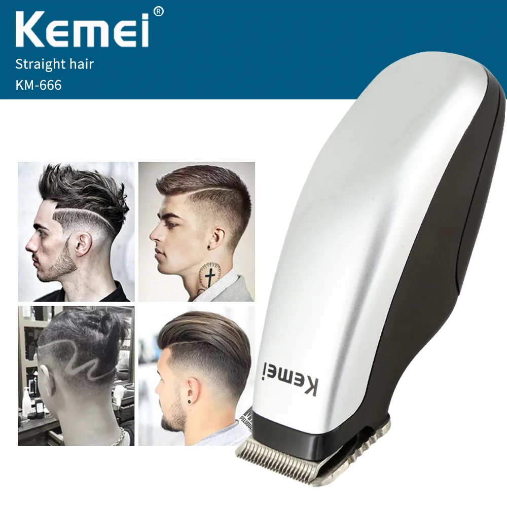 Kemei KM 666 новый дизайн электрическая машинка для стрижки волос мини триммер