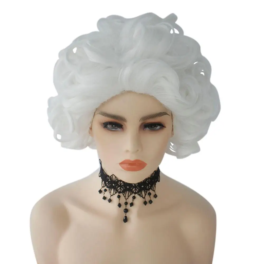 

ANOGOL Jack Frost Rise of the Guardians Silver Grey High temperature fiber Synthetic Cosplay Wigs For Halloween Party Hair