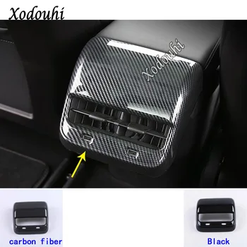

For Tesla Model 3 Model3 2018 2019 2020 Car Cover Trim Stick ABS Frame Rear Back Air Conditioning Outlet Vent Armrest Handrail