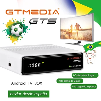 

GTmedia GTS Android 6.0 4K Smart TV BOX Amlogic S905D Combo DVB-S2 Satellite Receiver 2G/8GB BT4.0 Set Top Box From Brazil