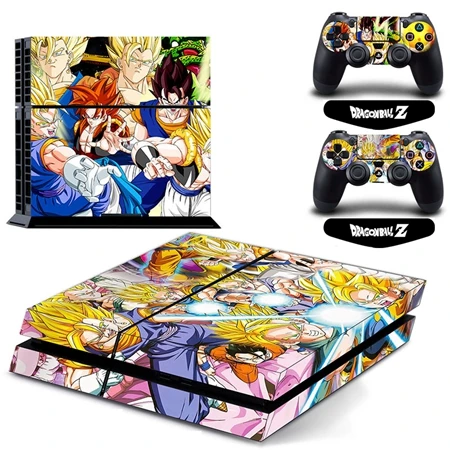DPTM0065 Dragon Ball супер игровой чехол для наклейка для PS4 наклейка для sony playstation 4 консоль и 2 контроллера защитный винил наклейки - Цвет: DPTM0065