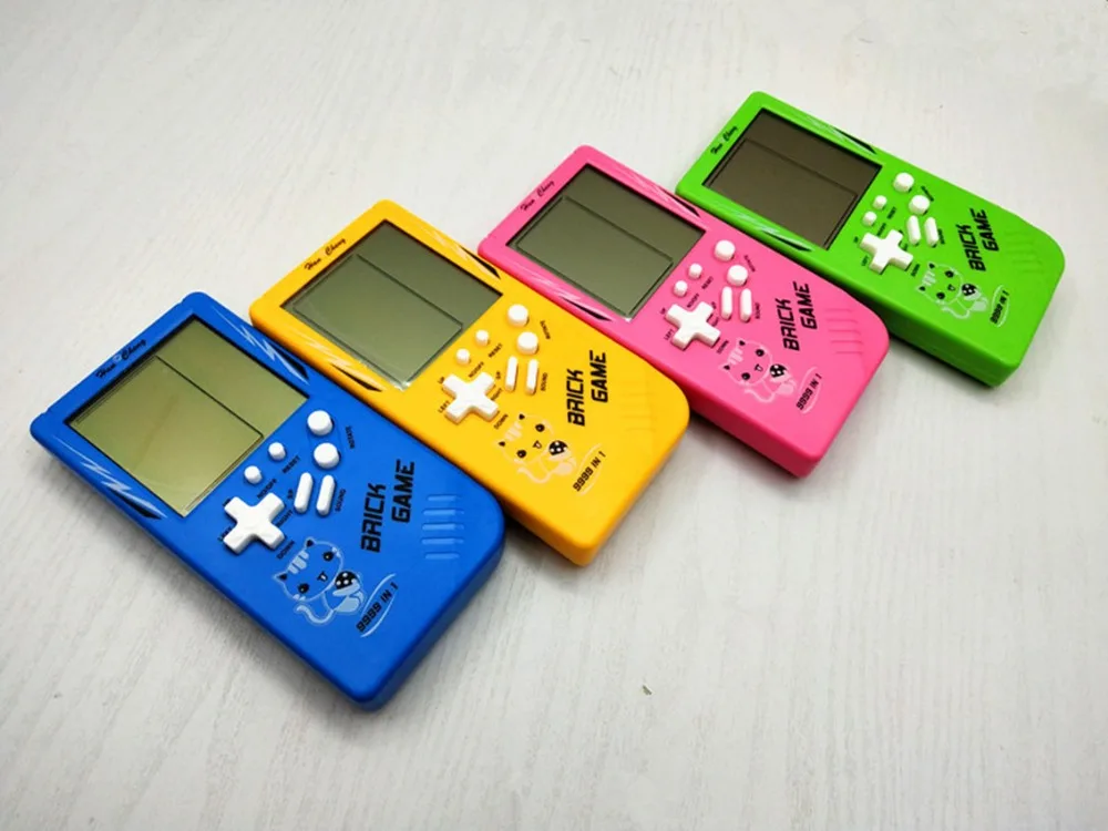 Portable Classic Nostalgic Tetris Game Machine Educational Toys Big Screen Handheld Pocket Gaming Player 23 IN 1 Childhood Gift