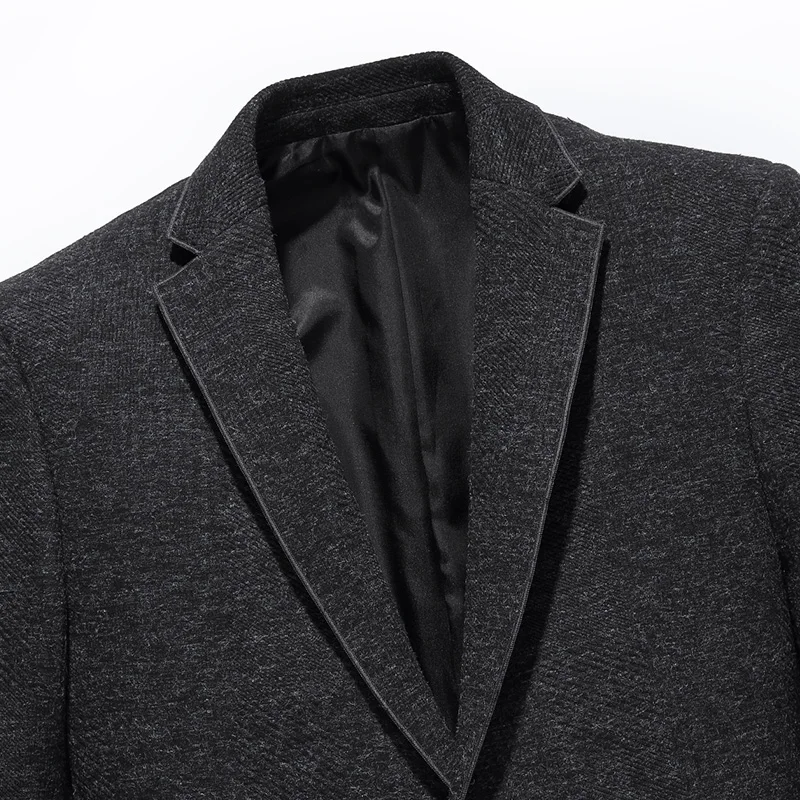 Топ класс модный брендовый пиджак мужской черный приталенный костюм пальто Корейская одежда для вечеринок Повседневная мужская одежда