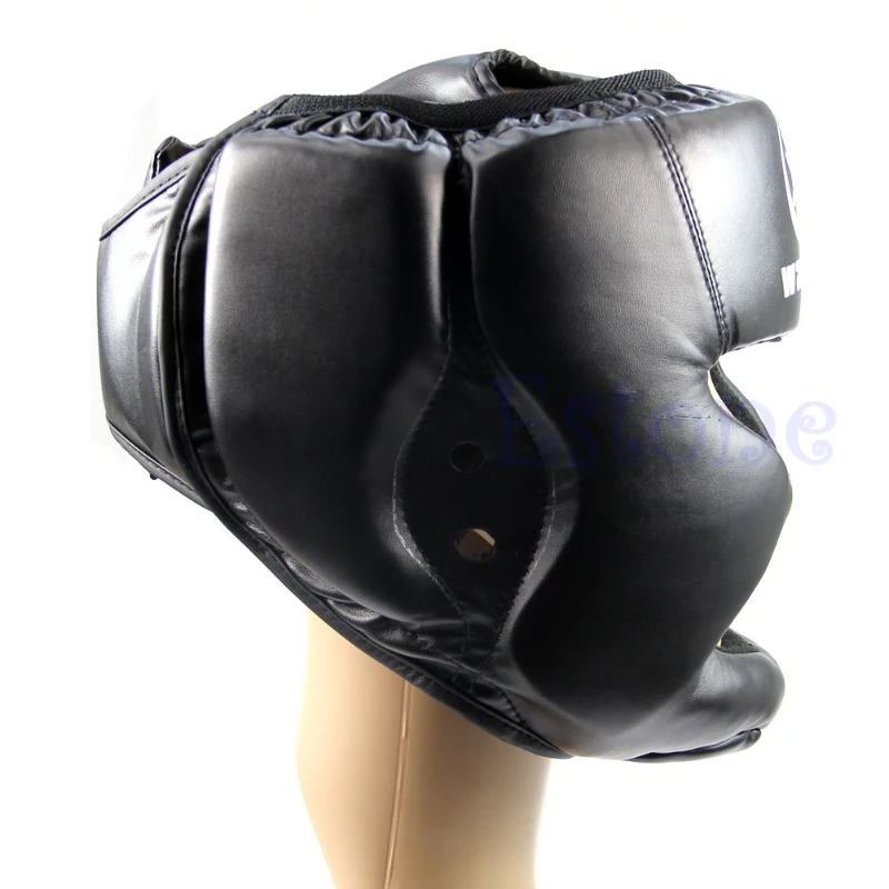 Черный боксерский Pretection gear хорошая голова шестерни головы Guard тренировки шлем удар