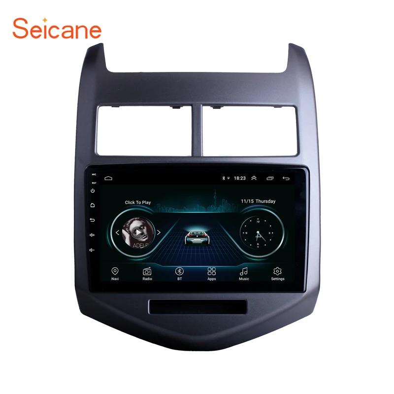 Автомобильный мультимедийный проигрыватель Seicane Android 9 1 дюймов GPS для 2010 2011 2012 2013