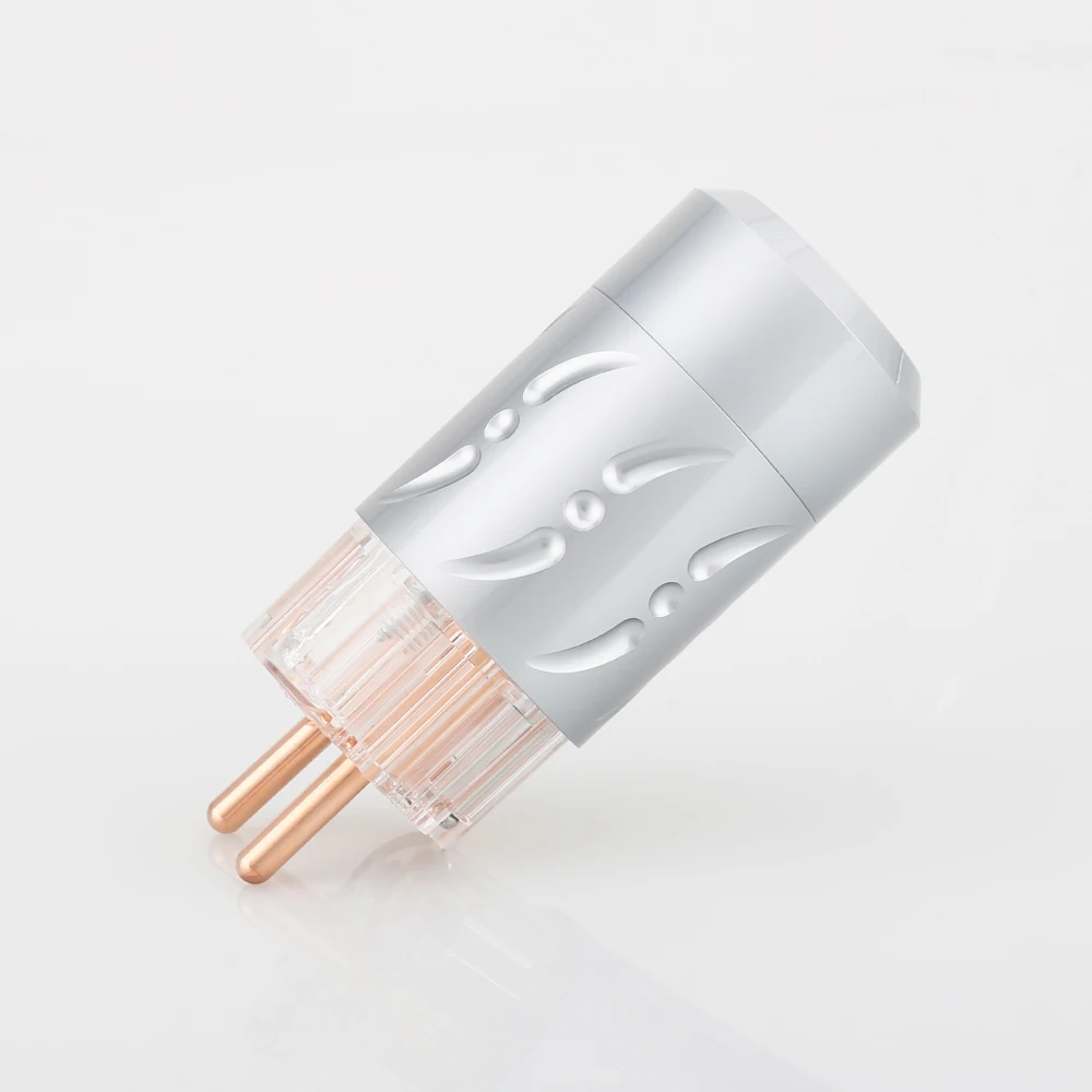 X 1pair pure copper Aluminium Alloy 20MM Hifi audio power cable