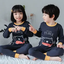 Зимний Ночной костюм пижама для мальчиков детская одежда для сна рождественские пижамы с длинными рукавами одежда для маленьких девочек детские пижамы Infanti
