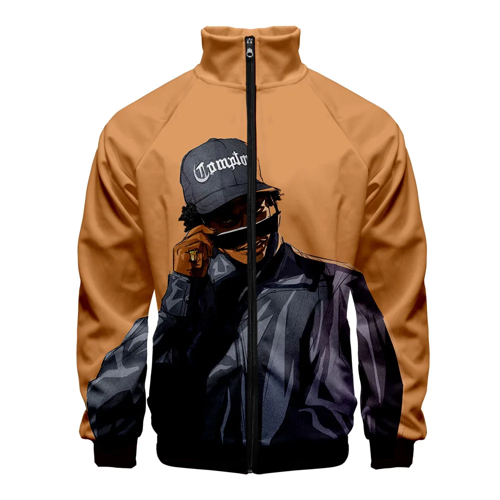 Rap Eazy E chaquetas de gran tamaño para hombre, chaqueta con estampado 3D, Bomber, ropa de calle, abrigo de Hop, venta al por mayor| AliExpress