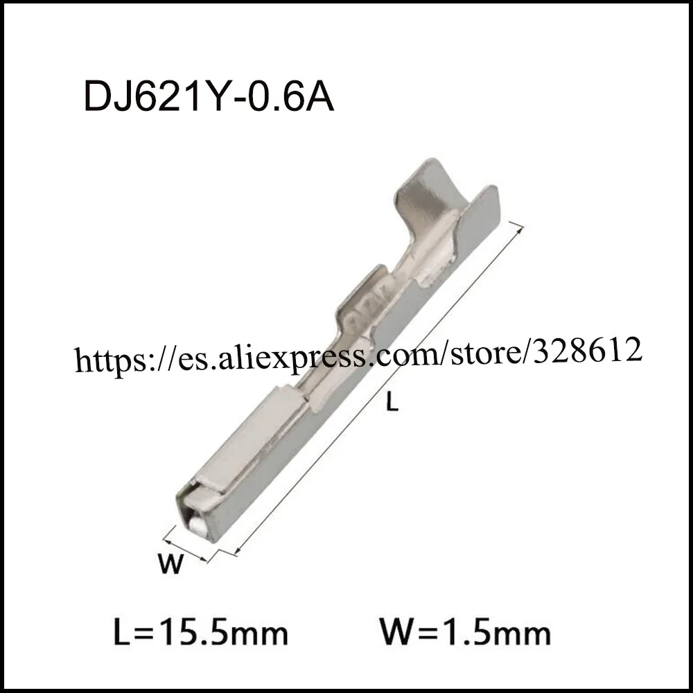 

DJ621Y-0.6A auto Harness terminal Automotive connectors, brass male and female terminals tin-plate