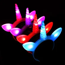 Светодиодный головной убор в виде единорога, аксессуары для волос, стойло для ночного рынка, Лидер продаж, детская игрушка