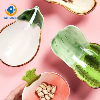 

Ceramic Snack Plate Sauce Dish Sauce Seasoned Mustard Wheatgrass Bowl Food Saucer Small Vinegar Taste Board Candy Fruit Tray