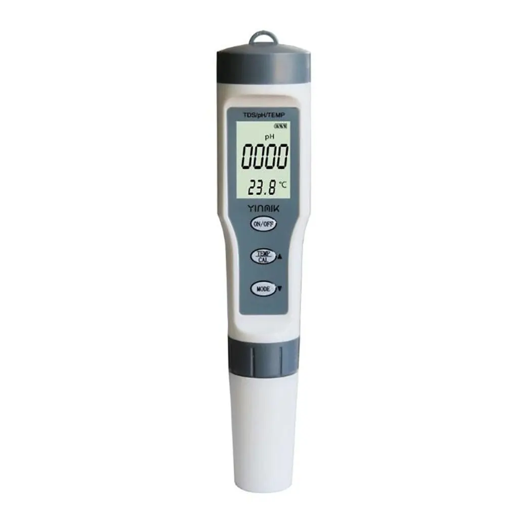 

PH Meter 3 in 1 PH/TDS/Temperature Meter Digital Water Quality Monitor Tester Detector for Pools Drinking Water Aquariums