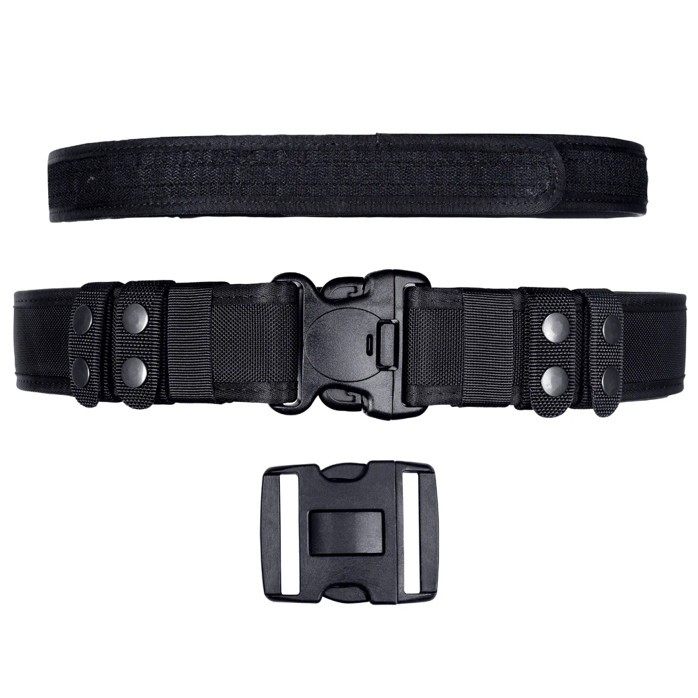 Police Utility Belt Law Enforcement Duty Belt - Nylon Tactical Belt With Inner Belt & Keepers Police Tactical Belt